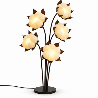 Green Blossom Floor Lamp-Neutral Decor