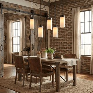 Cascading Chain Cylinder Chandelier-Neutral Decor