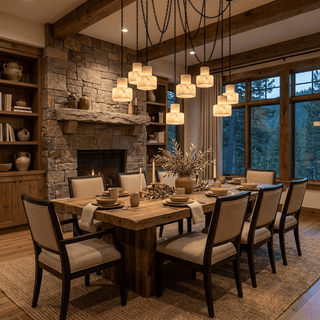 Multi-Tier Chain Drum Pendant Lamp-Neutral Decor