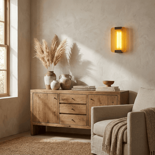 Verella Cast Resin Wall Sconce-Neutral Decor
