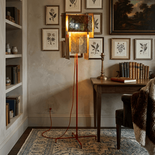 Gold Gallery Floor Lamp-Neutral Decor
