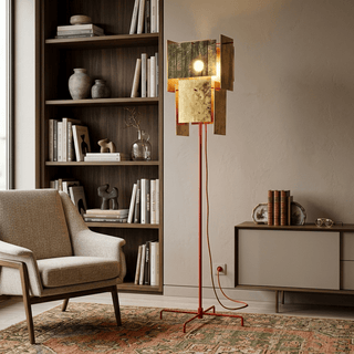 Gold Gallery Floor Lamp-Neutral Decor
