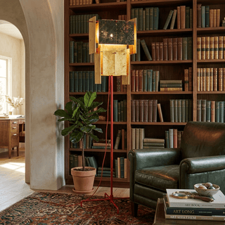 Gold Gallery Floor Lamp-Neutral Decor
