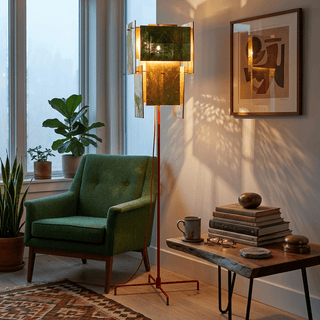 Gold Gallery Floor Lamp-Neutral Decor