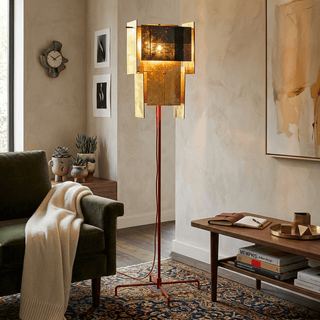 Gold Gallery Floor Lamp-Neutral Decor