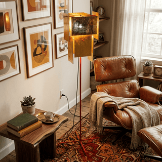 Gold Gallery Floor Lamp-Neutral Decor