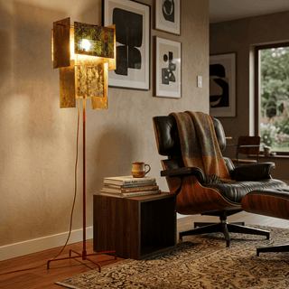 Gold Gallery Floor Lamp-Neutral Decor