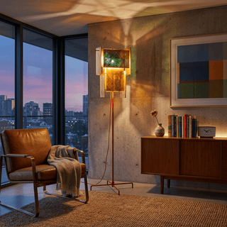 Gold Gallery Floor Lamp-Neutral Decor