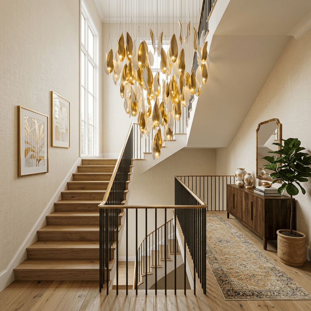 Petalia Cascade Chandelier-Neutral Decor