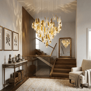 Petalia Cascade Chandelier-Neutral Decor