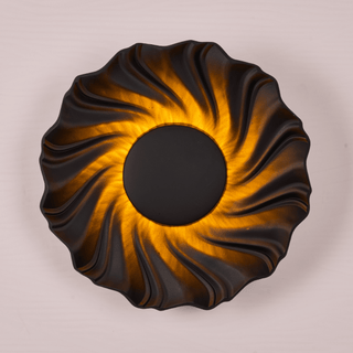 Solar Spiral Wall Sconce-Neutral Decor