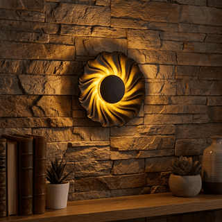 Solar Spiral Wall Sconce-Neutral Decor
