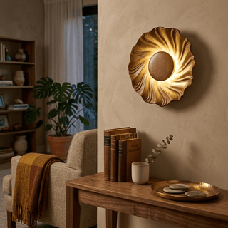 Solar Spiral Wall Sconce-Neutral Decor