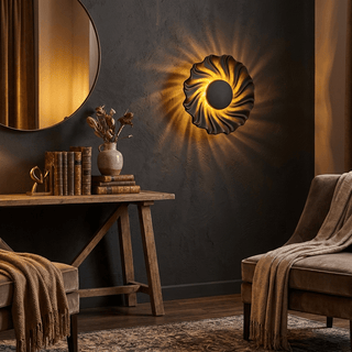 Solar Spiral Wall Sconce-Neutral Decor