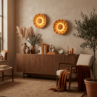 Solar Spiral Wall Sconce-Neutral Decor
