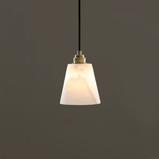 Droplet Alabaster Pendant Lamp-Neutral Decor
