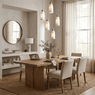 Alabaster Bell Cluster Pendant Lamp-Neutral Decor