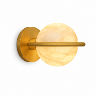 Celestial Ring Alabaster Wall Lamp-Neutral Decor