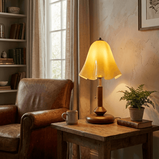 Bell Glass Table Lamp-Neutral Decor