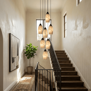 Pavilion Alabaster Cluster Chandelier-Neutral Decor