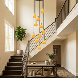 Bell Jar Alabaster Cluster Chandelier-Neutral Decor