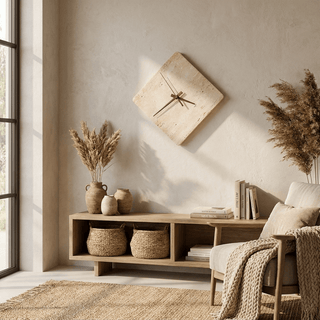 Compass Travertine Sconce-Neutral Decor