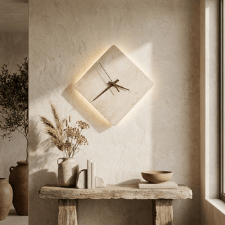 Compass Travertine Sconce-Neutral Decor