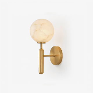 Globe Alabaster Wall Sconce-Neutral Decor