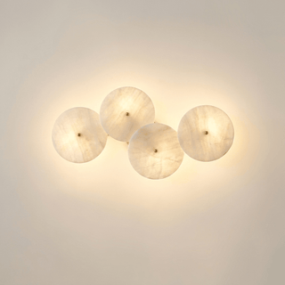 Cluster Alabaster Sconce-Neutral Decor