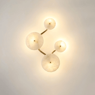 Cluster Alabaster Sconce-Neutral Decor
