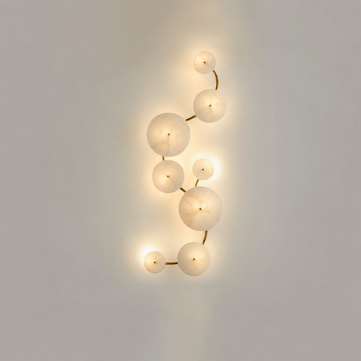 Cluster Alabaster Sconce-Neutral Decor