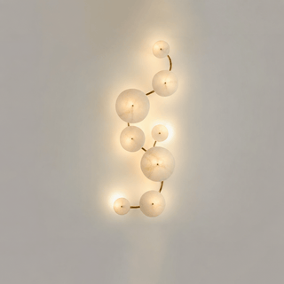 Cluster Alabaster Sconce-Neutral Decor