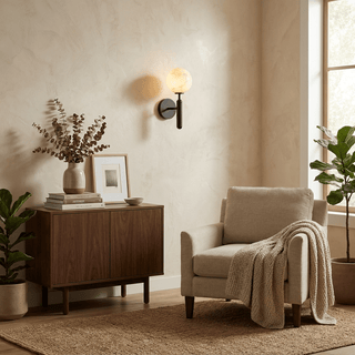 Globe Alabaster Wall Sconce-Neutral Decor