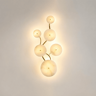 Cluster Alabaster Sconce-Neutral Decor