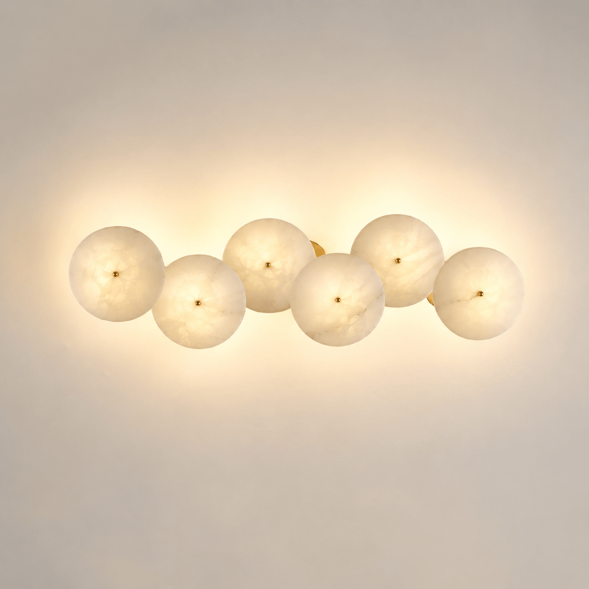 Cluster Alabaster Sconce-Neutral Decor