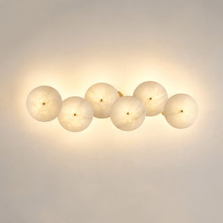 Cluster Alabaster Sconce-Neutral Decor