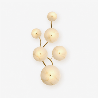 Cluster Alabaster Sconce-Neutral Decor
