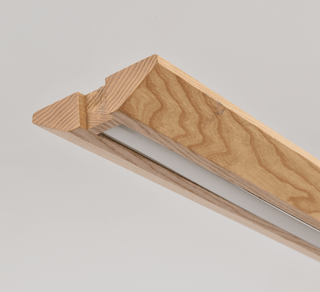 Tapered Wood Linear Pendant Lamp-Neutral Decor