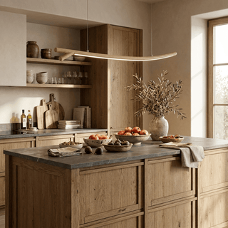 Twig Wood Linear Pendant Light-Neutral Decor