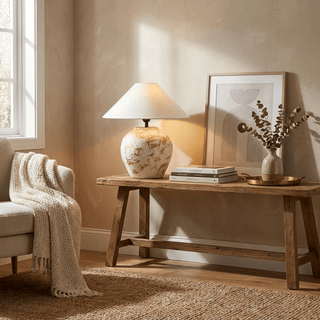 Orleta Ceramic Table Lamp-Neutral Decor