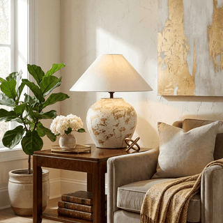 Orleta Ceramic Table Lamp-Neutral Decor