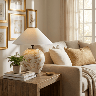 Orleta Ceramic Table Lamp-Neutral Decor