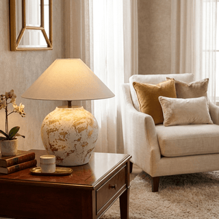Orleta Ceramic Table Lamp-Neutral Decor