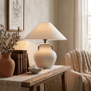 Calanca Ceramic Table Lamp-Neutral Decor