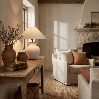 Calanca Ceramic Table Lamp-Neutral Decor