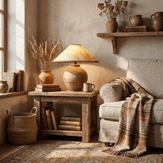 Cottura Terracotta Table Lamp-Neutral Decor