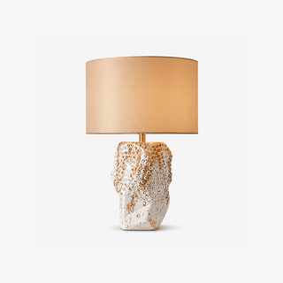 Ostreya Coral-Texture Ceramic Table Lamp-Neutral Decor