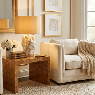 Ostreya Coral-Texture Ceramic Table Lamp-Neutral Decor