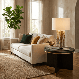 Scorza Ceramic Table Lamp-Neutral Decor