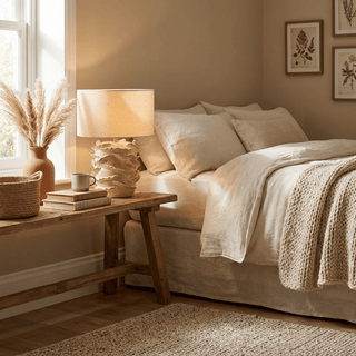 Avvolta Ceramic Table Lamp-Neutral Decor